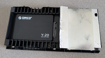 With the new drive inside