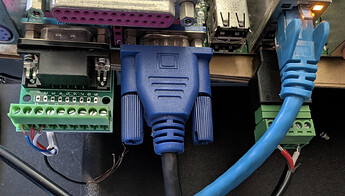 USB and RS232 connections - note no GND to RS232 for the time being