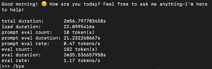 Example of --verbose
